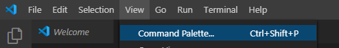 Рис. 1 - VS Code - Command Palette...