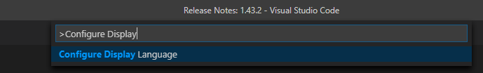  Рис. 2 - VS Code - Configure Display Language